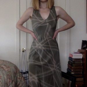 Silk midi dress